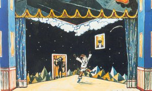 Petrushka's Chamber. Set Design — Alexandre Benois