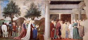 2. Procesión De La Reina Saba Y Encuentro Entre La Reina Saba Y El Rey Salomón — Piero Della Francesca
