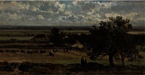 Figures In A Panoramic Landscape — Jan Weissenbruch