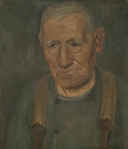 Half-length Portrait Of An Old Farmer — Paula Modersohn-becker