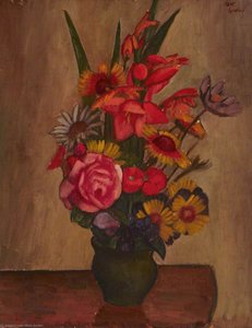 Still Life, Vase With Flowers — Mark Gertler