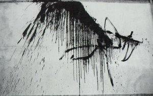 Night In The Hotel (abstract In Black And White) — Salvador Dalí