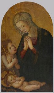 Madonna And Child With The Infant St John The Baptist — Pseudo Pier Francesco Fiorentino