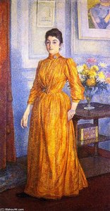 Portrait Of Madame V.r. — Theo Van Rysselberghe