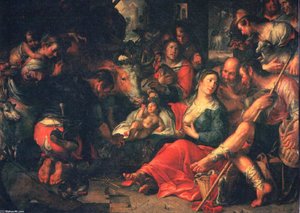 Adoration By The Shepherds — Joachim Anthonisz Wtewael