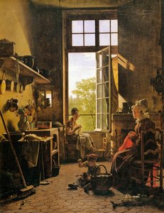 Interior Of A Kitchen (detail) — Michel Martin Drolling