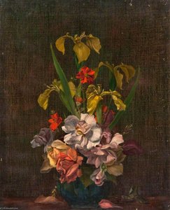 Roses And Iris — Robert Lillie