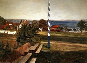 The Pub On Fraueninsel — Wilhelm Trübner