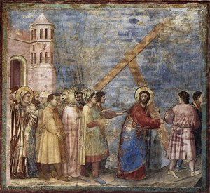 No. 34 Scene Dalla Vita Di Cristo: 18. Strada Verso Il Calvario — Giotto Di Bondone