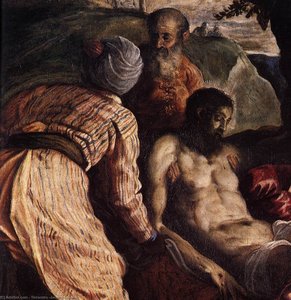 Christ Carried To The Tomb (detail) - Chrystus Niosący Grobowiec (detal) — Jacopo Tintoretto