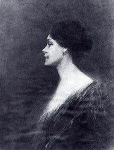 Portrait Head, (painting) — Thomas Wilmer Dewing