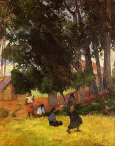 Tahitian Village — Eugène Henri Paul Gauguin