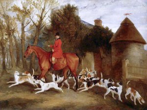 Thomas Sebright With The Fitzwilliam Hounds — Richard Barrett Davis