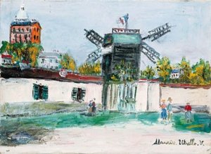 The Moulin De La Galette At Montmartre — Maurice Utrillo
