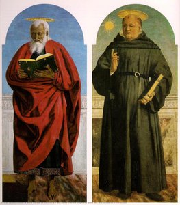 St. Johannes Evangelist Und St. Nikolaus Von Tolentino — Piero Della Francesca