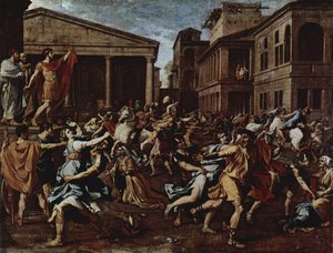 El Rapto De Las Sabinas — Nicolás Poussin