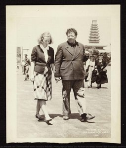 Photograph Of Emmy Lou Packard And Diego Rivera, San Francisco, California — Unidentified Artist, Harper's Weekly