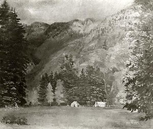 Camping In California, (painting) — Arthur B. Davies