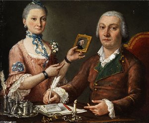 Couple At A Table — Pietro Fabris