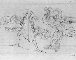 Odysseus In The Underworld – Odysseus 在地狱 中 (yǒu Dì Jù Zhōng) — John Flaxman