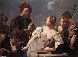 Rebecca At The Well — Giovanni Battista Piazzetta