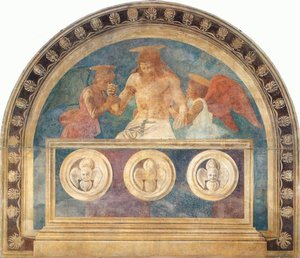 Christ In The Sepulchre With Two Angels — Andrea Del Castagno