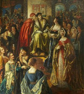 King Henry Vii Fining The Citizens Of Bristol Because Their Wives Were So Finely Dressed, 1490 — Thomas Edwin Mostyn