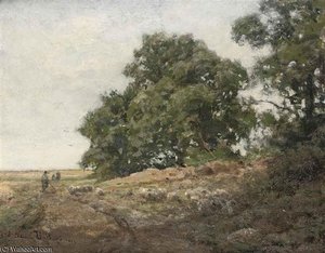 Herding The Sheep — Julius Jacobus Van De Sande Bakhuyzen