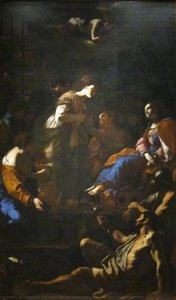 The Roman Empress Faustina Visiting Saint Catherine Of Alexandria In Prison — Mattia Preti