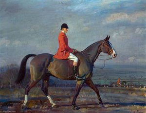 Oberst Lord Barnby Auf 'crusader' Mit Den Blankney Hounds — Sir Alfred James Munnings