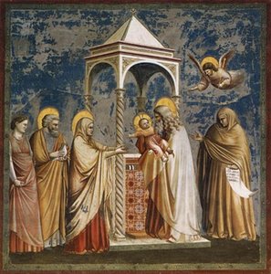 19. Szám: Krisztus Életének Jelenetei: 3. Krisztus Bemutatása A Templomban — Giotto Di Bondone