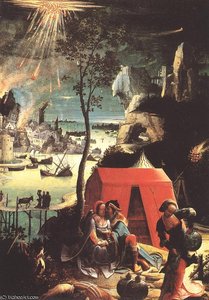 Lot And His Daughters, Ca Louvre — Lucas Van Leyden