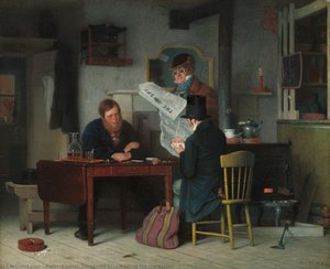 Waiting For The Stage — Richard Caton Woodville