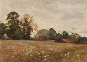 Poppy Field (verso) — Sir John Alfred Arnesby Brown