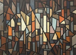 Fragmented Earth: An Interlocking Study In Ochre And Form — Jacques Villedieu