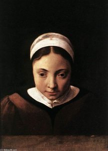 Portrait Of A Young Girl — Cornelis Van Poelenburch