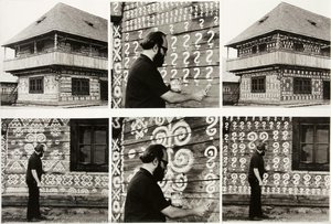 Universal Folkloric Ornamentation (u.f.o.) - Čičmany — Július Koller