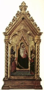 Virgin And Child Enthroned With Saints — Bernardo Daddi