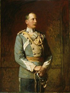 Lieutenant Colonel Alfred Hornsby Drake (1845–1932), In His Old Uniform,1st Madras Lancers, 1893 — William Edwards Miller