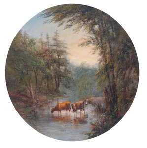 Cattle On Road — Robert Burrows