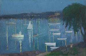 Nocturne, Marblehead, Massachusetts — Richard Hayley Lever