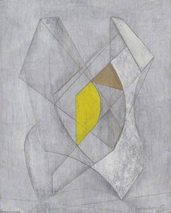 Deux Formes, Jaune Et Marron — Barbara Hepworth