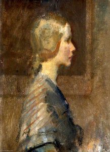 A Girl In Profile — Walter Ernest Webster