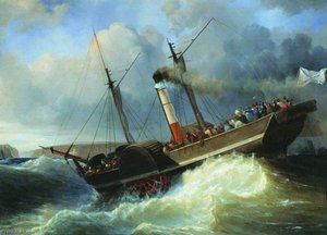 The Emperor Nicholas Passenger Ship In The Black Sea — Alexej Bogoljubov