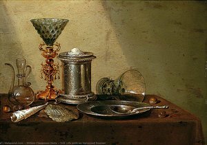 Still Life With An Upturned Roemer — Willem Claesz Heda