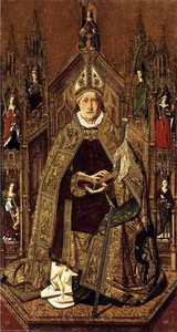 St Dominic Enthroned In Glory — Bartolomé Bermejo