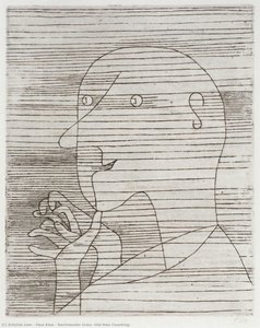 Rechnender Greis (alter Mann Zählt) — Paul Klee