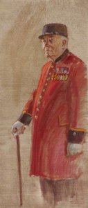 Chelsea Pensioners Terry Hyatt, Royal Hampshire Regiment — June Mendoza