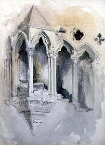 A Gothic Stairway In Chester Cathedral — John Ruskin