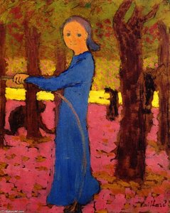 Girl With A Hoop — Jean-édouard Vuillard